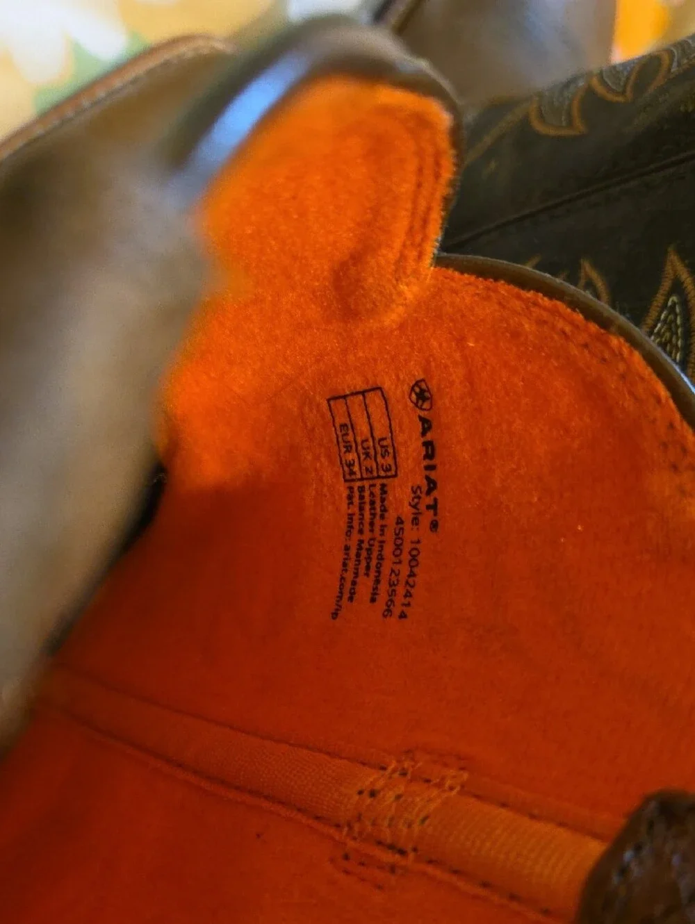 Ariat brown green